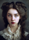 Notizbuch DIN A6 - liniert - Gothic Girl 01 (M01)