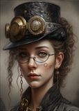 Notizbuch DIN A5 - liniert - Steampunk Girl 01 (M02)
