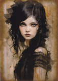 Postkarte DIN A6 - Gothic Girl 02 (M16)