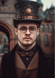 Postkarte DIN A6 - Steampunk Men 01 (M07)