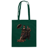 Steampunk-Paar mit Oktopus - Baumwolltasche