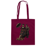 Steampunk-Paar mit Oktopus - Baumwolltasche