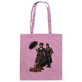 Steampunk-Paar mit Oktopus - Baumwolltasche