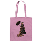 Steampunk-Lady mit Oktopus - Baumwolltasche