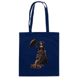 Steampunk-Lady mit Oktopus - Baumwolltasche