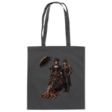 Steampunk-Paar mit Oktopus - Baumwolltasche