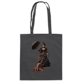 Steampunk-Lady mit Oktopus - Baumwolltasche