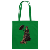 Steampunk-Lady mit Oktopus - Baumwolltasche