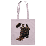 Steampunk-Paar mit Oktopus - Baumwolltasche