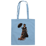 Steampunk-Lady mit Oktopus - Baumwolltasche