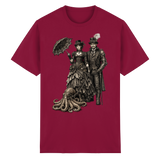 Steampunk-Paar mit Oktopus (sw) - Heavy Cotton T-Shirt