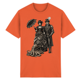 Steampunk-Paar mit Oktopus (sw) - Heavy Cotton T-Shirt
