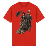 Steampunk-Paar mit Oktopus (sw) - Heavy Cotton T-Shirt