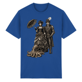 Steampunk-Paar mit Oktopus (sw) - Heavy Cotton T-Shirt