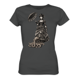 Steampunk-Lady mit Oktopus (sw) - Ladies Organic Shirt