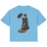Steampunk-Lady mit Oktopus (sw) - Ladies Organic Shirt