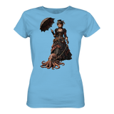 Steampunk-Lady mit Oktopus - Ladies Organic Shirt