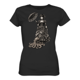 Steampunk-Lady mit Oktopus (sw) - Ladies Organic Shirt