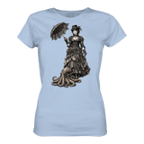 Steampunk-Lady mit Oktopus (sw) - Ladies Organic Shirt