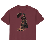 Steampunk-Lady mit Oktopus - Ladies Organic Shirt
