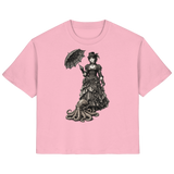 Steampunk-Lady mit Oktopus (sw) - Ladies Organic Shirt