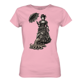 Steampunk-Lady mit Oktopus (sw) - Ladies Organic Shirt