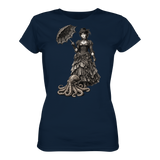 Steampunk-Lady mit Oktopus (sw) - Ladies Organic Shirt