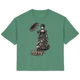 Steampunk-Lady mit Oktopus (sw) - Ladies Organic Shirt