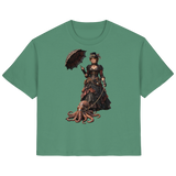 Steampunk-Lady mit Oktopus - Ladies Organic Shirt