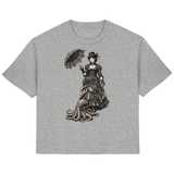 Steampunk-Lady mit Oktopus (sw) - Ladies Organic Shirt