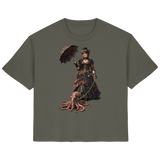 Steampunk-Lady mit Oktopus - Ladies Organic Shirt