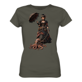 Steampunk-Lady mit Oktopus - Ladies Organic Shirt