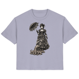 Steampunk-Lady mit Oktopus (sw) - Ladies Organic Shirt