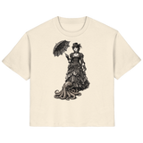 Steampunk-Lady mit Oktopus (sw) - Ladies Organic Shirt