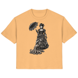 Steampunk-Lady mit Oktopus (sw) - Ladies Organic Shirt