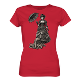 Steampunk-Lady mit Oktopus (sw) - Ladies Organic Shirt