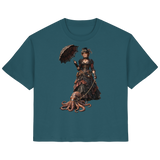 Steampunk-Lady mit Oktopus - Ladies Organic Shirt