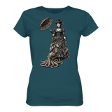 Steampunk-Lady mit Oktopus (sw) - Ladies Organic Shirt