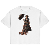 Steampunk-Lady mit Oktopus - Ladies Organic Shirt