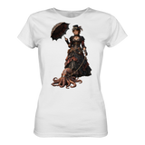 Steampunk-Lady mit Oktopus - Ladies Organic Shirt