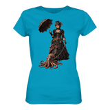 Steampunk-Lady mit Oktopus - Ladies Premium Shirt