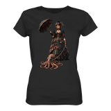 Steampunk-Lady mit Oktopus - Ladies Premium Shirt