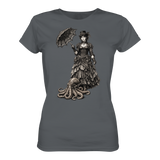 Steampunk-Lady mit Oktopus (sw) - Ladies Premium Shirt