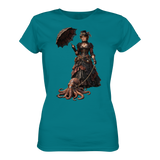 Steampunk-Lady mit Oktopus - Ladies Premium Shirt