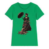 Steampunk-Lady mit Oktopus - Ladies Premium Shirt