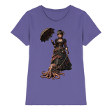 Steampunk-Lady mit Oktopus - Ladies Premium Shirt