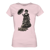 Steampunk-Lady mit Oktopus (sw) - Ladies Premium Shirt
