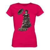 Steampunk-Lady mit Oktopus (sw) - Ladies Premium Shirt