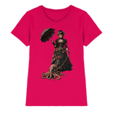 Steampunk-Lady mit Oktopus - Ladies Premium Shirt