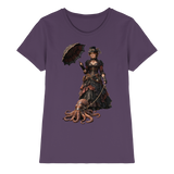 Steampunk-Lady mit Oktopus - Ladies Premium Shirt